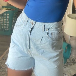H&M cutoff raw hem shorts